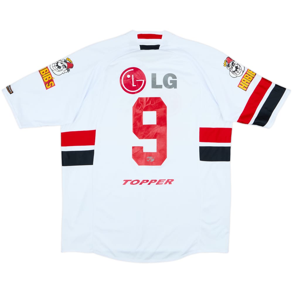 2005 Sao Paulo Home Shirt #9 - 6/10 - (L)