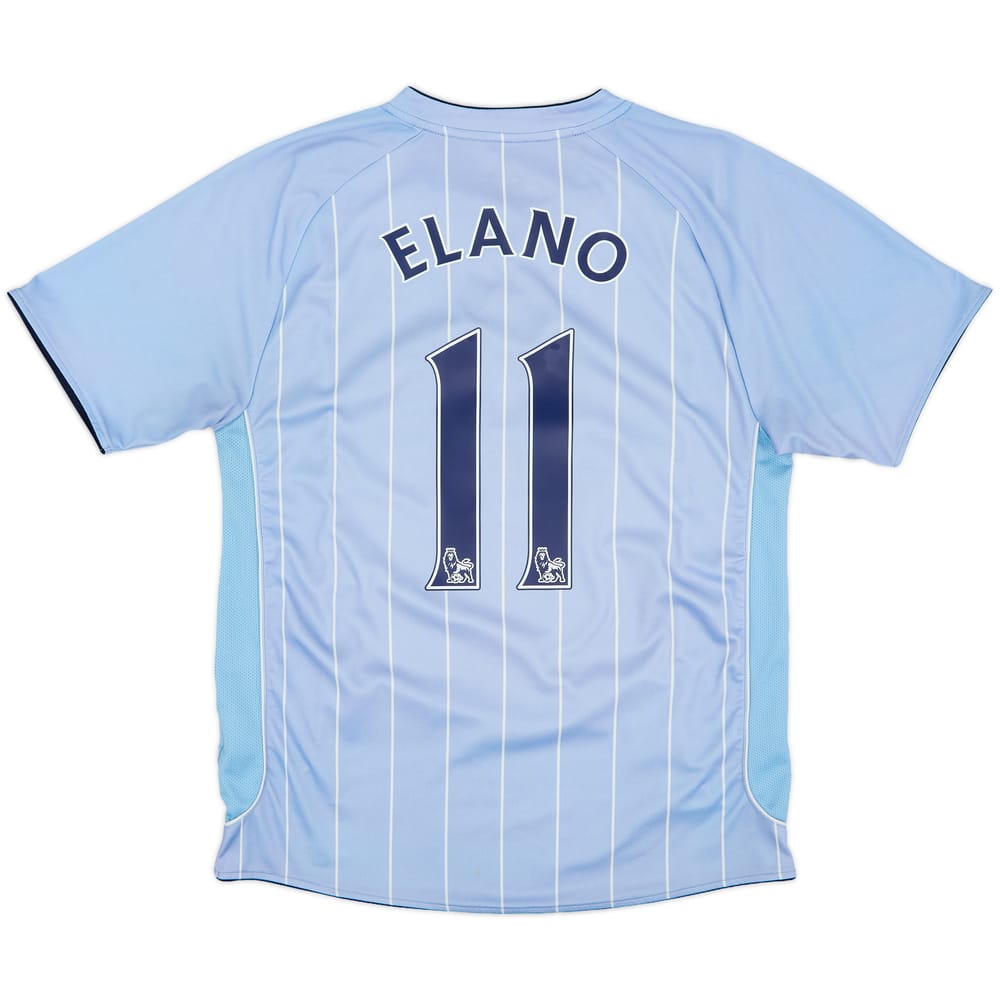 2007-08 Manchester City Home Shirt Elano #11 - 4/10 - (M)