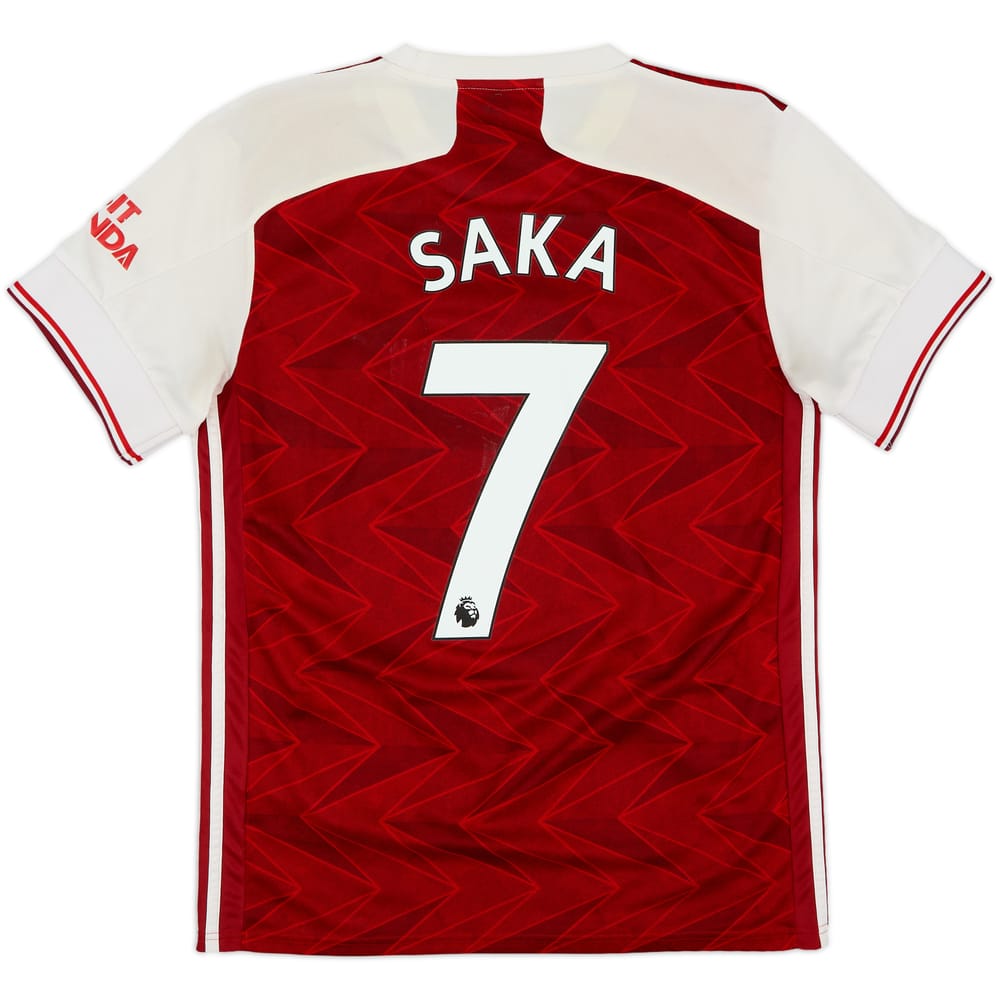 2020-21 Arsenal Home Shirt Saka #7 - 4/10 - (M)