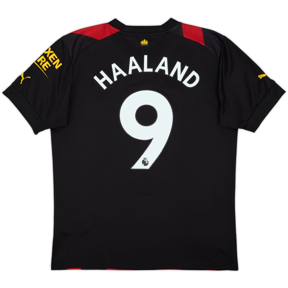 2022-23 Manchester City Away Shirt Haaland #9 - 8/10 - (M)