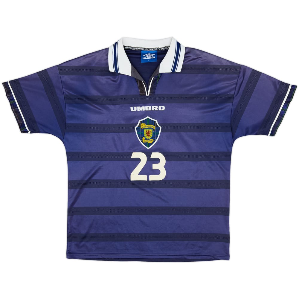 1998-00 Scotland Home Shirt #23 - 8/10 - (L)