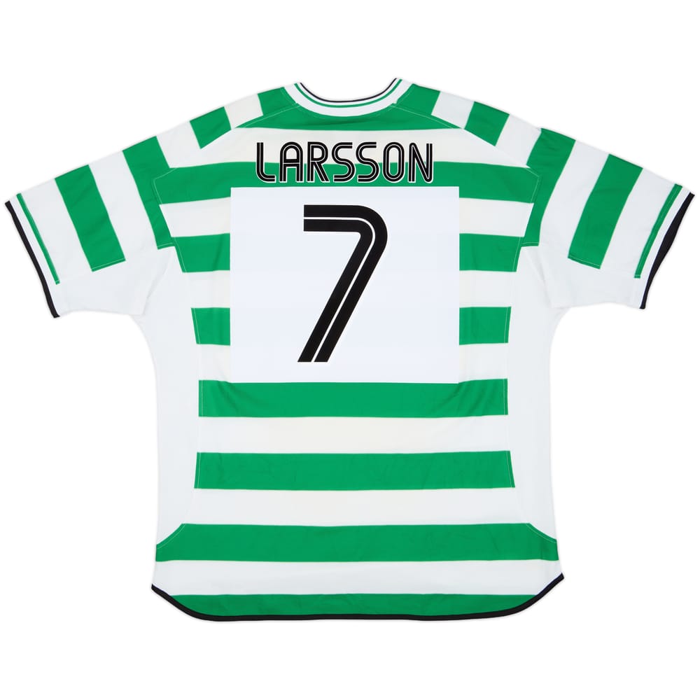 2001-03 Celtic Home Shirt Larsson #7 - 6/10 - (XXL)