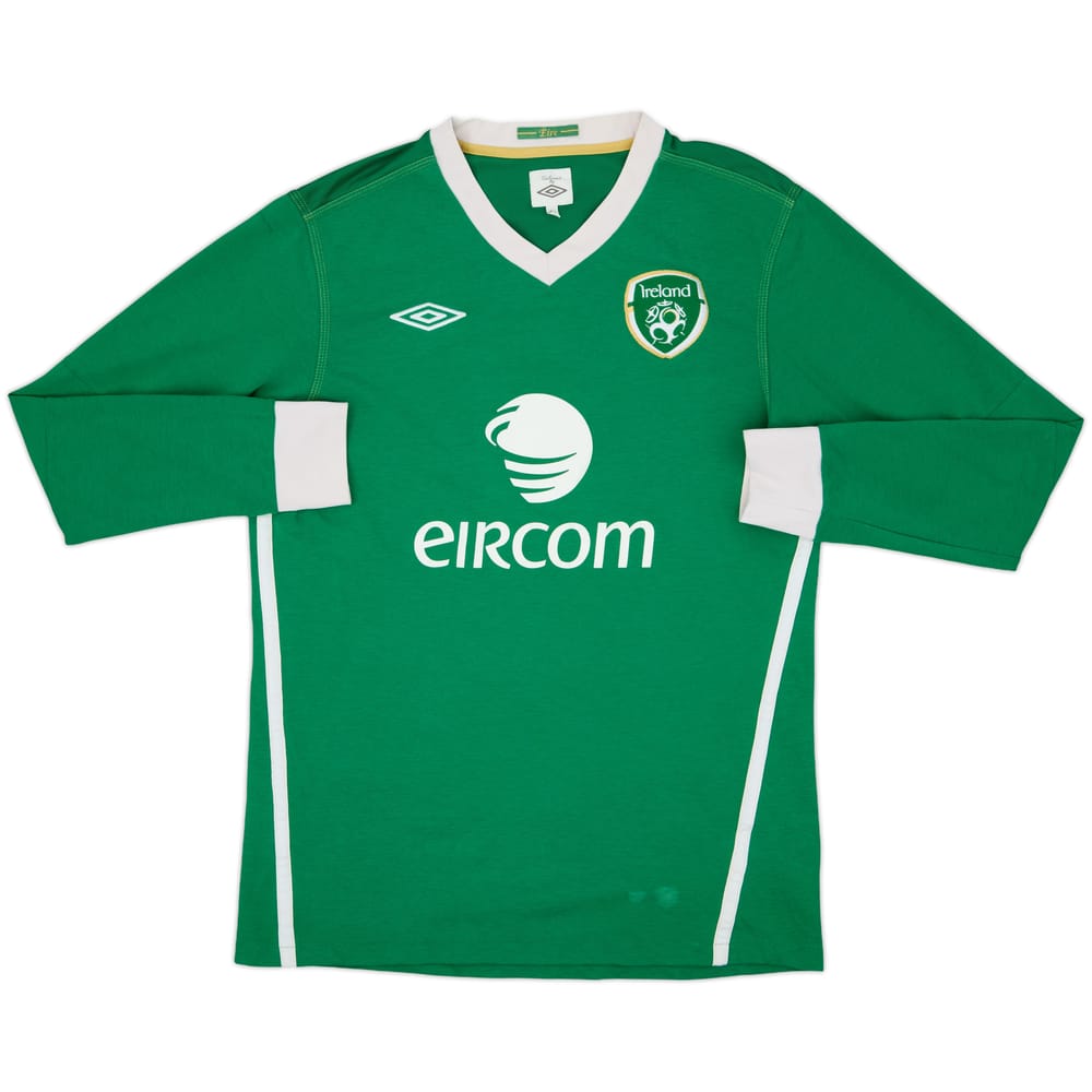 2010-11 Ireland Home L/S Shirt - 7/10 - (M)