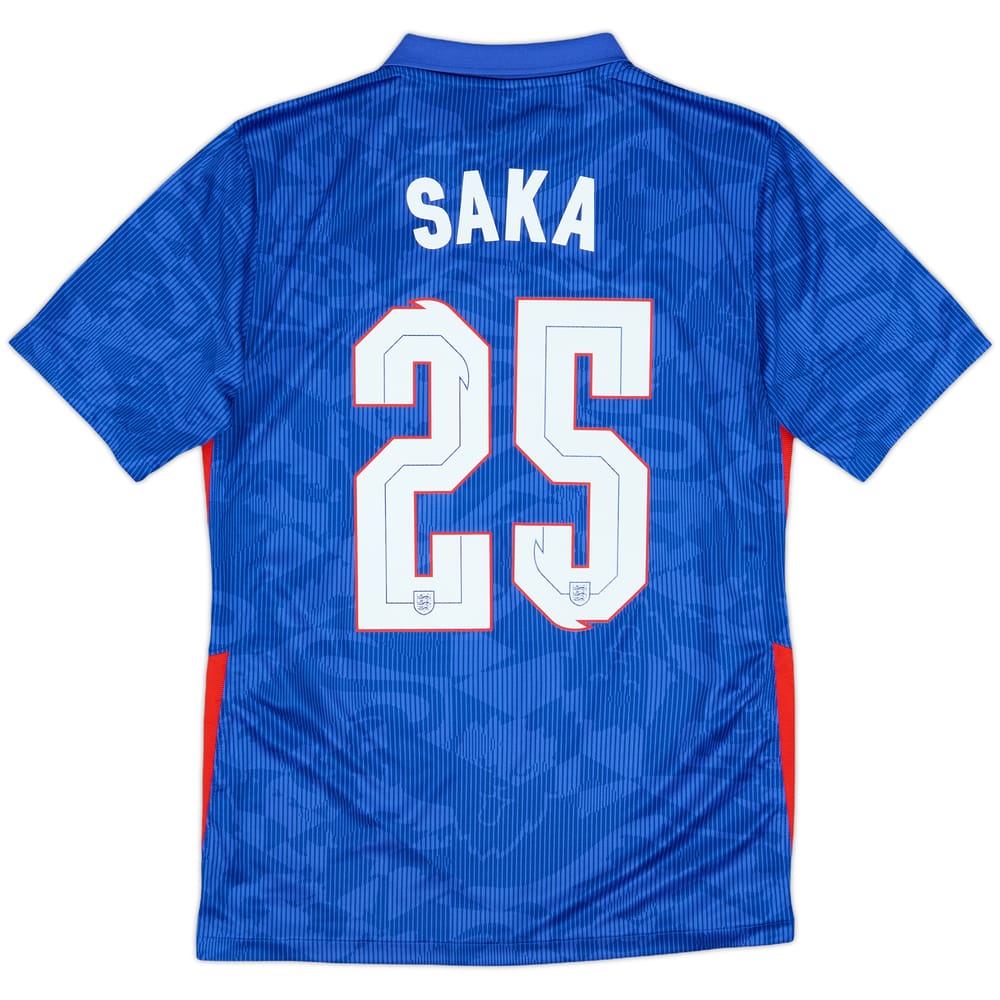 2020-21 England Away Shirt Saka #25 - 9/10 - (S)