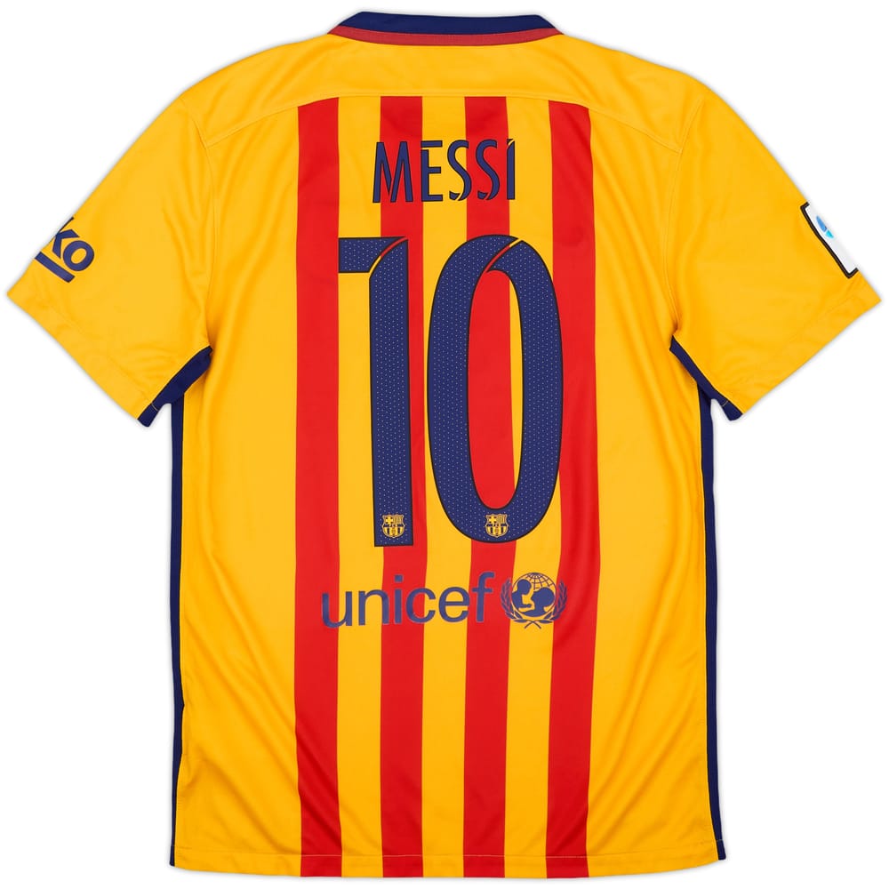 2015-16 Barcelona Away Shirt Messi #10 - 9/10 - (S)