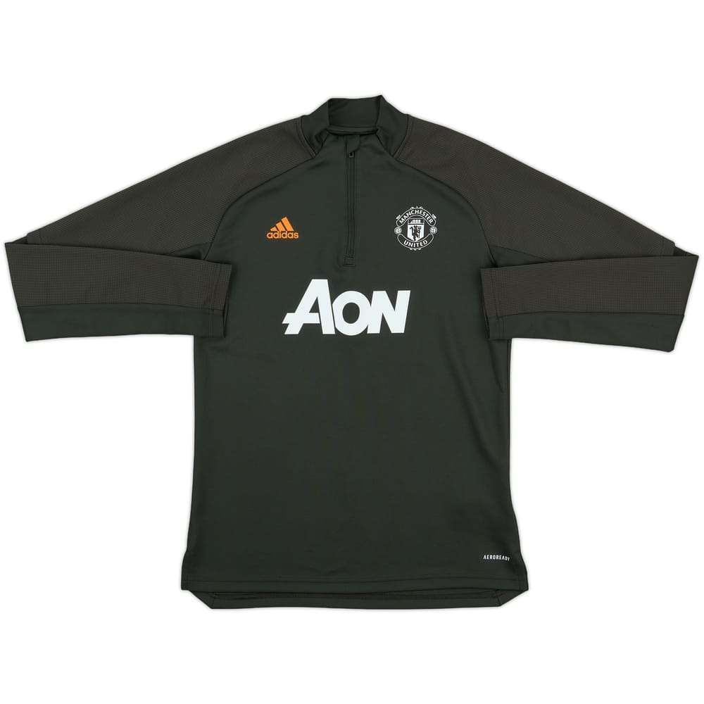 2020-21 Manchester United adidas 1/4 Zip Drill Top - 8/10 - (Women's S)