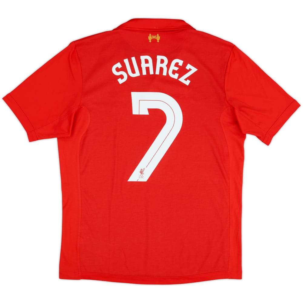 2012-13 Liverpool Home Shirt Suarez #7 - 9/10 - (M)