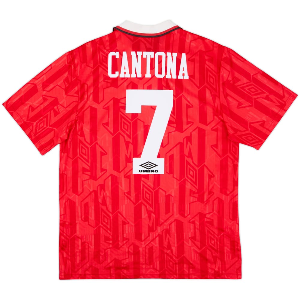 1992-94 Manchester United Home Shirt Cantona #7 - 8/10 - (L)