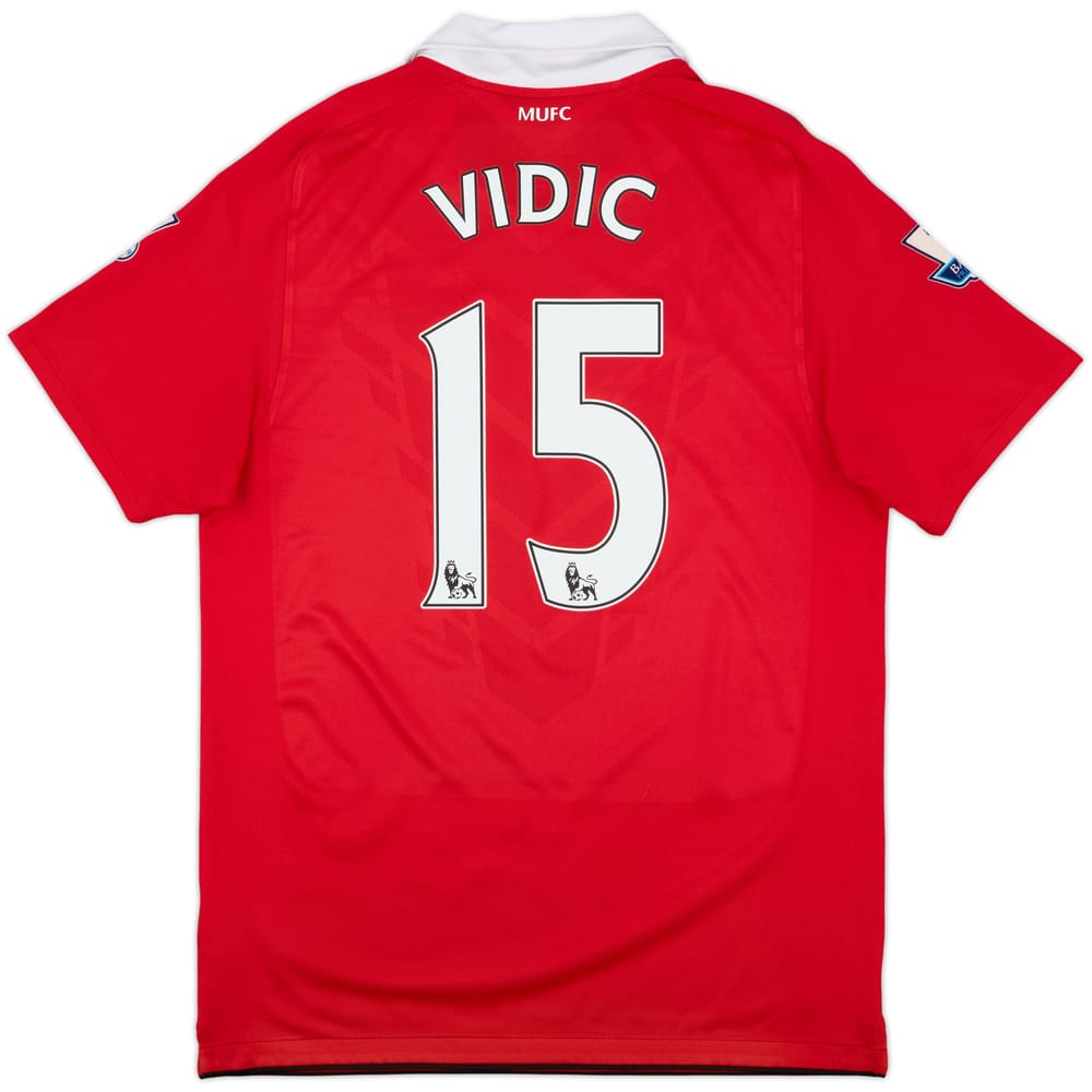 2010-11 Manchester United Home Shirt Vidic #15 - 9/10 - (M)
