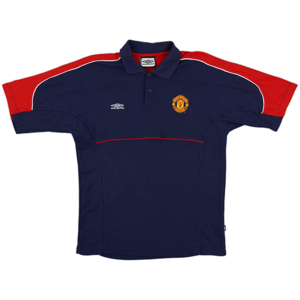 1998-99 Manchester United Umbro Polo Shirt - 8/10 - (M)