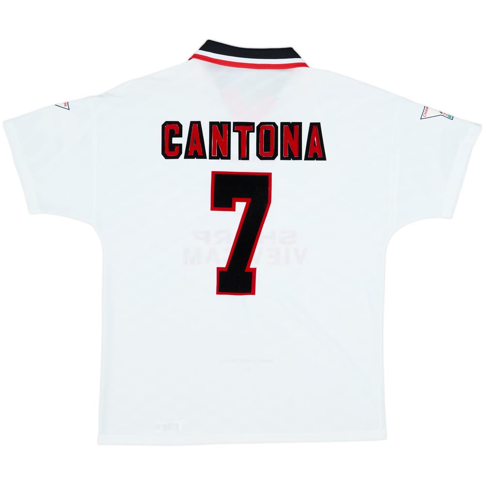 1996-97 Manchester United Away Shirt Cantona #7 - 8/10 - (L)