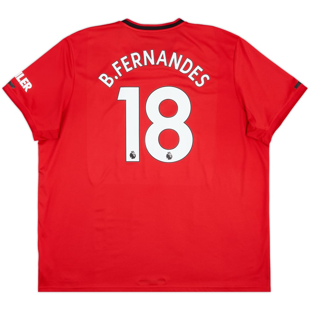 2019-20 Manchester United Home Shirt B.Fernandes #18 - 8/10 - (3XL)