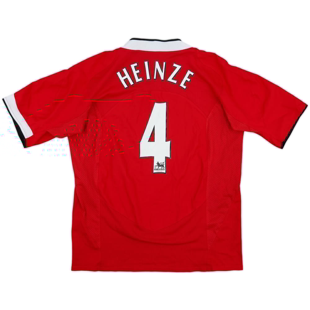 2004-06 Manchester United Home Shirt Heinze #4 - 8/10 - (L)