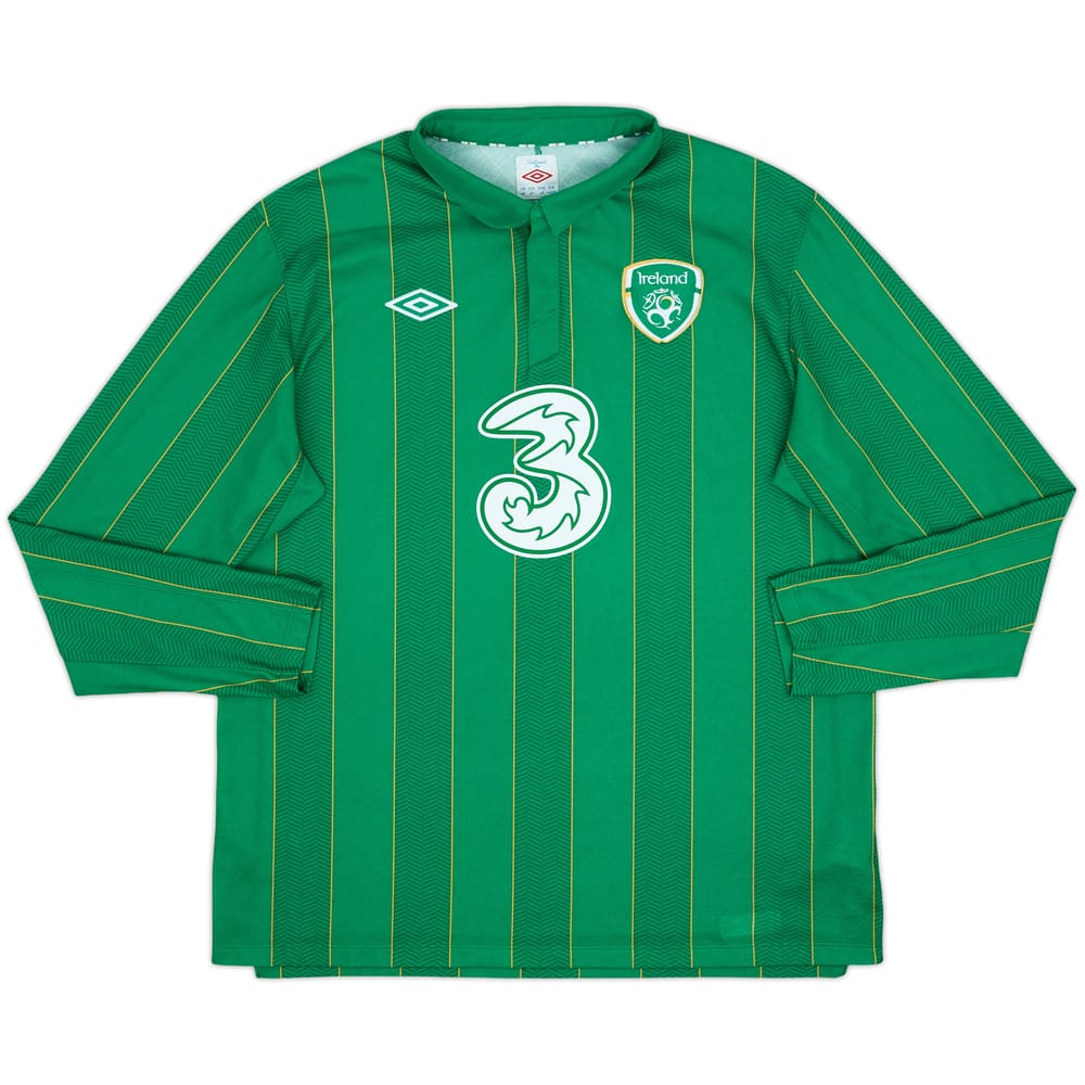 2011-12 Ireland Home L/S Shirt - 9/10 - (XL)