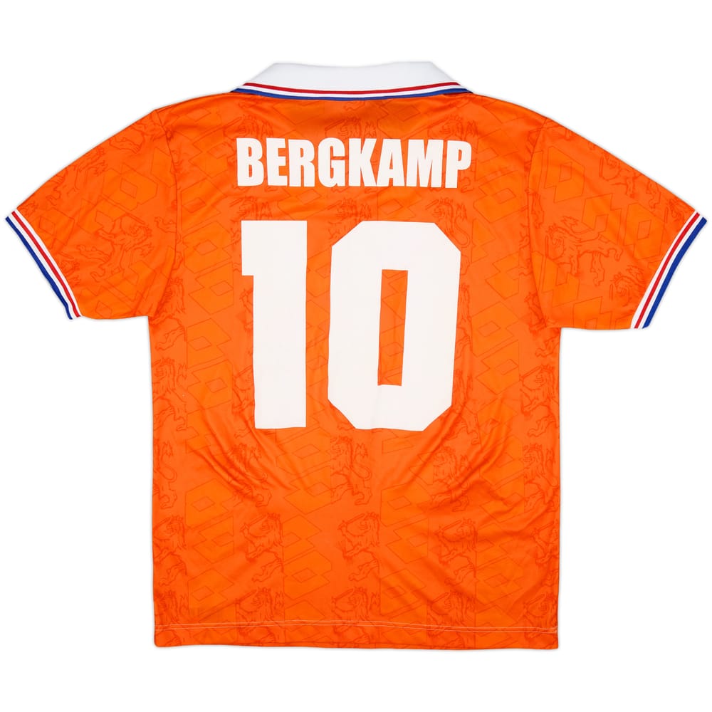1992-94 Netherlands Home Shirt Bergkamp #10 - 8/10 - (M)