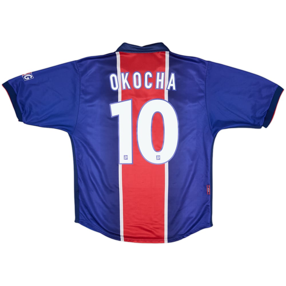 1998-99 Paris Saint-Germain Home Shirt Okocha #10 - 7/10 - (M)