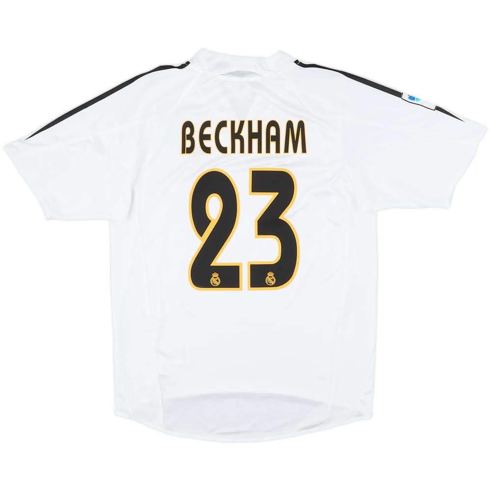 2004-05 Real Madrid Home Shirt Beckham #23 - 7/10 - (S)
