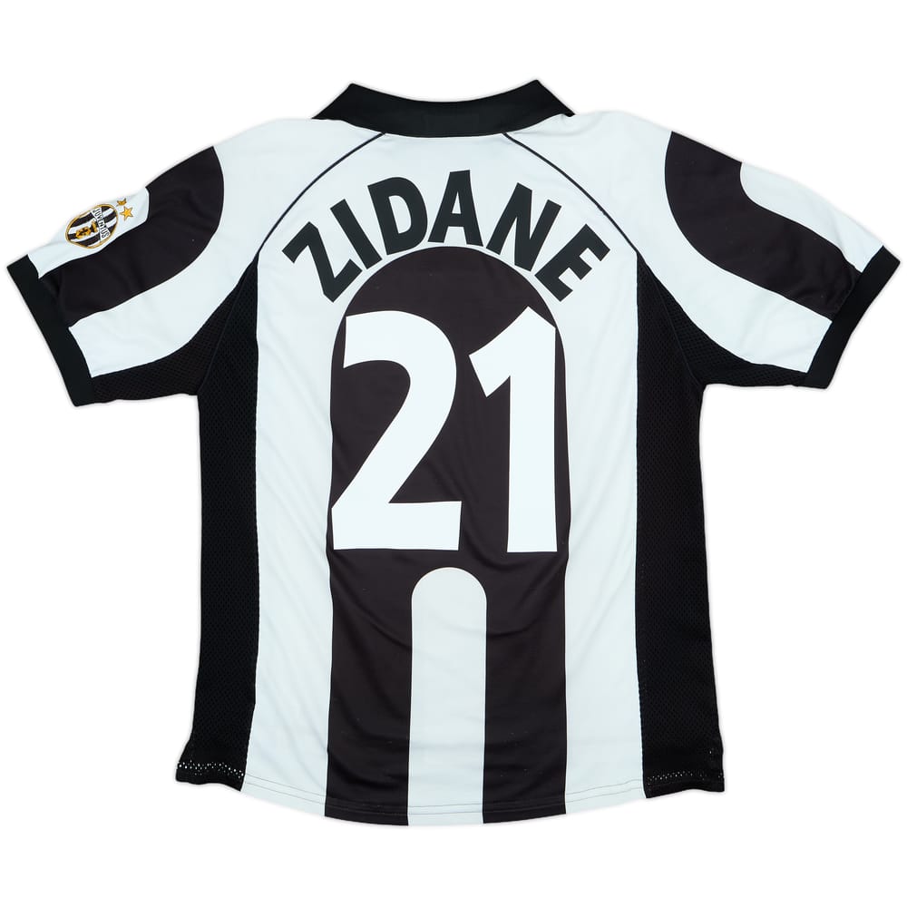 1997-98 Juventus Centenary Home Shirt Zidane #21 - 8/10 - (M)