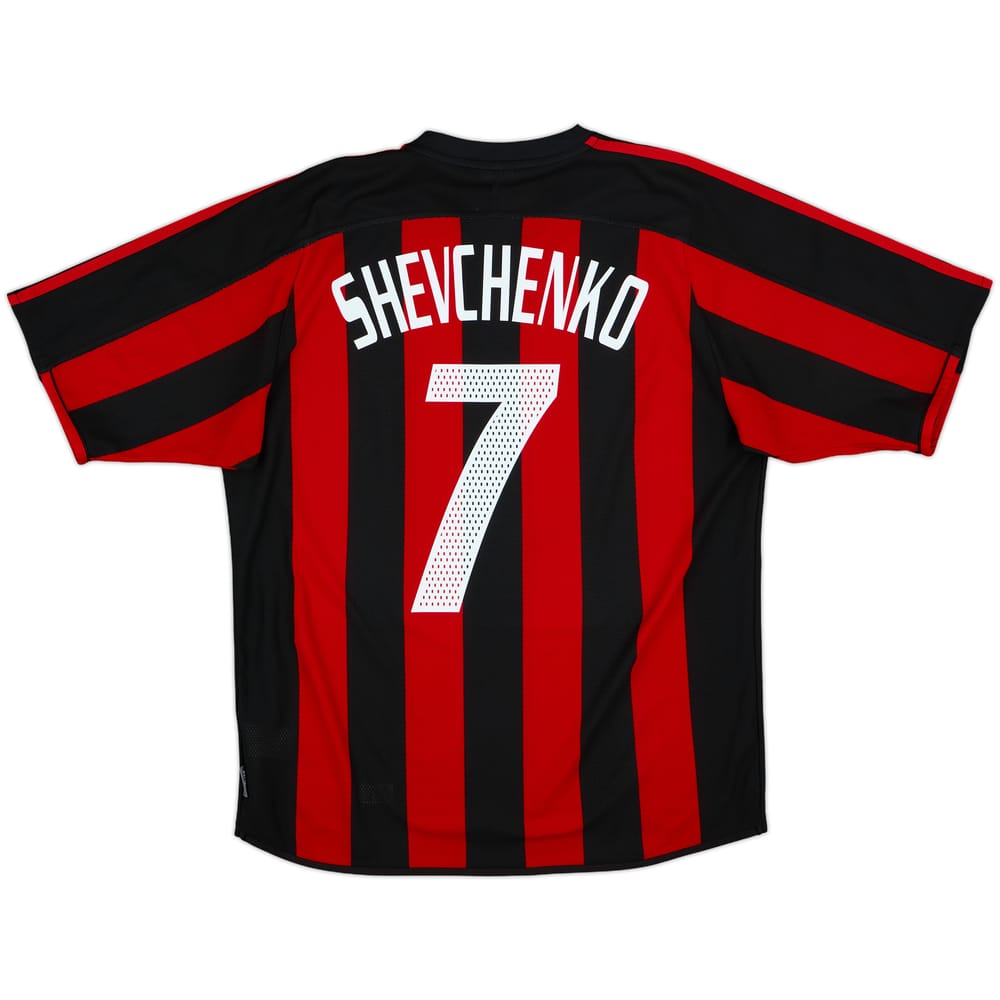 2003-04 AC Milan Home Shirt Shevchenko #7 - 10/10 - (M)