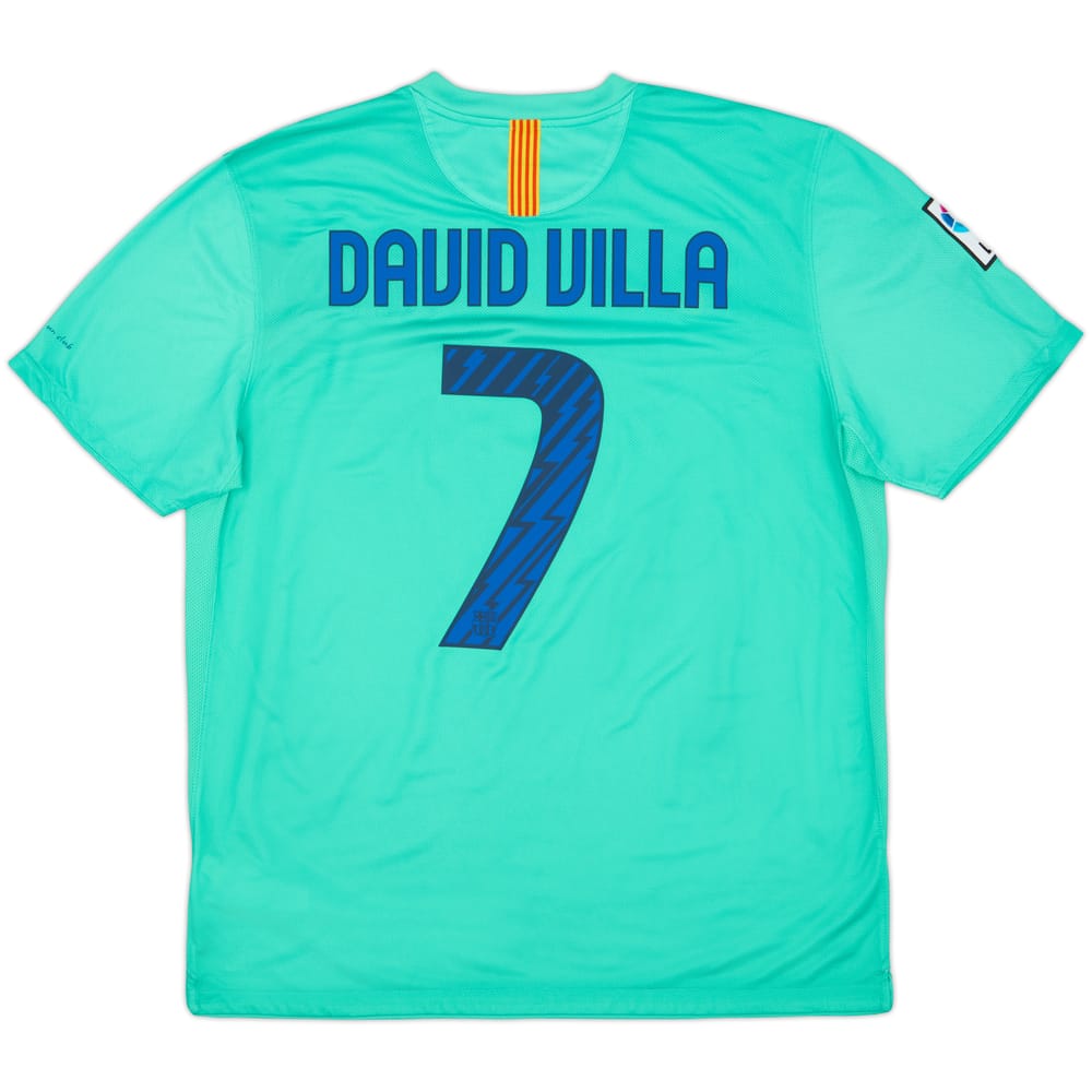 2010-11 Barcelona Away Shirt David Villa #7 - 9/10 - (XL)