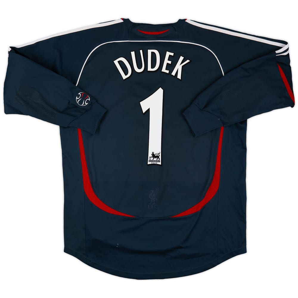 2006-07 Liverpool GK Shirt Dudek #1 - 6/10 - (L)