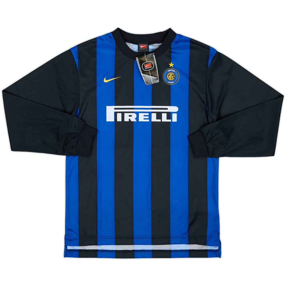2000-01 Inter Milan Home L/S Shirt (L.Boys)