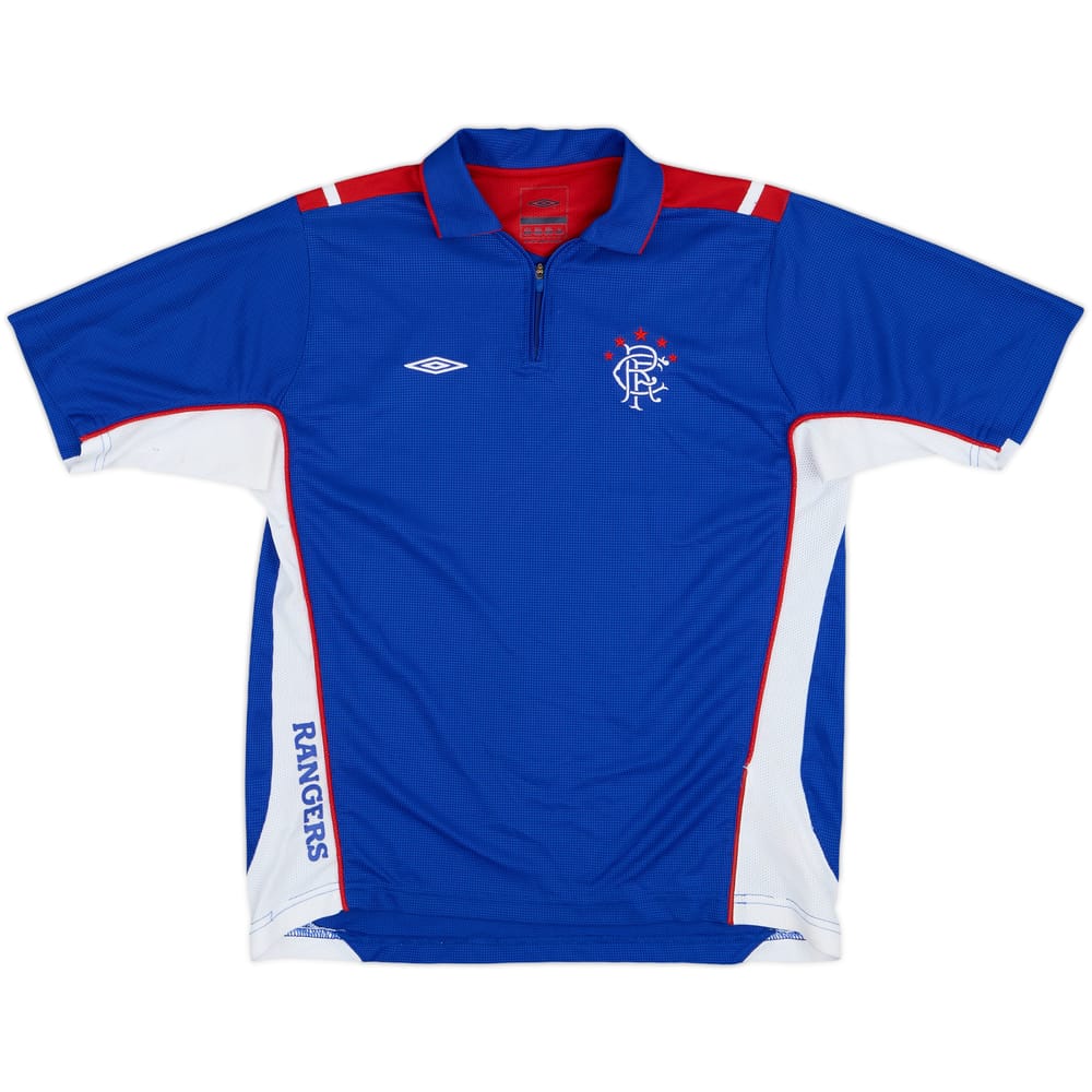 2006-07 Rangers Umbro 1/4 Zip Training Shirt - 8/10 - (XL.Boys)