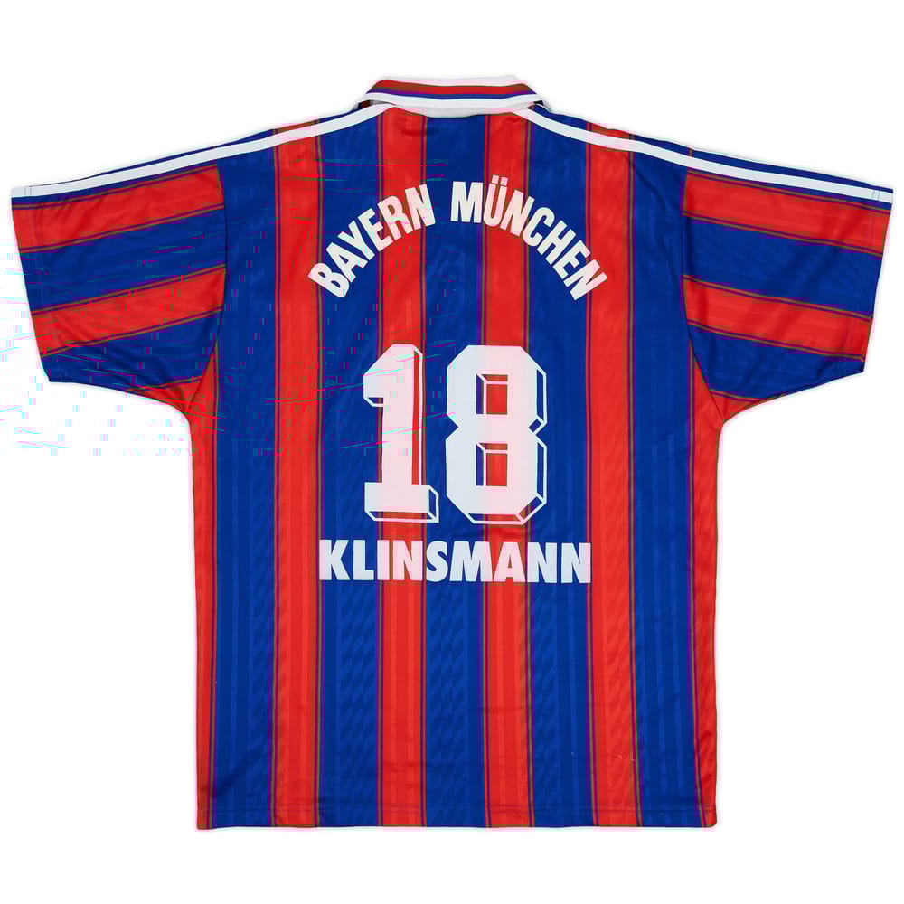 1995-97 Bayern Munich Home Shirt Klinsmann #18 - 8/10 - (M)