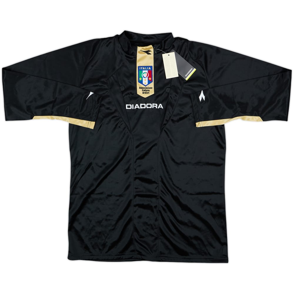 2007-09 Italy Diadora Referee Issue L/S Shirt Stefanini (M)