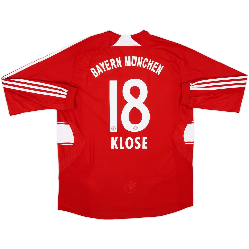 2008-09 Bayern Munich Home L/S Shirt Klose #18 - 7/10 - (XL)