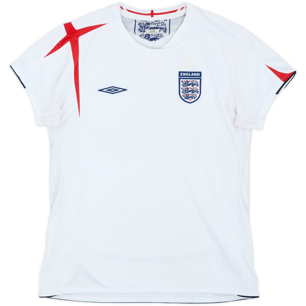 2005-07 England Home Shirt - 6/10 - (Women's M)