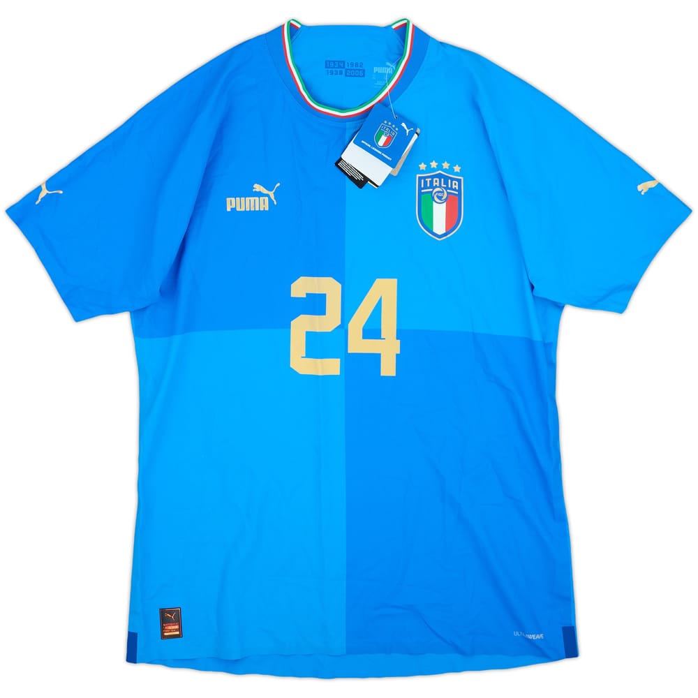 2022-23 Italy Authentic Home Shirt #24 (XL)