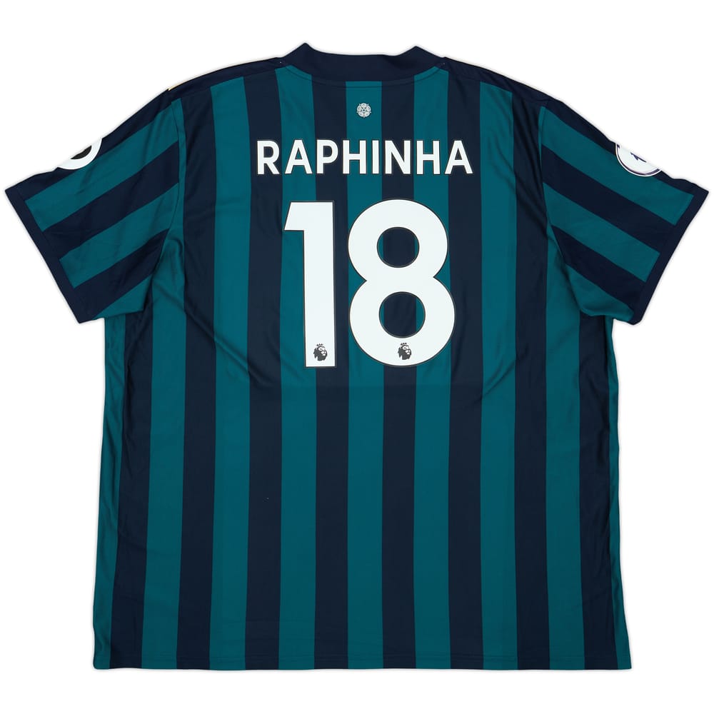 Camiseta de visitante del Leeds United 2020-21 Raphinha #18 - 9/10 - (3XL)
