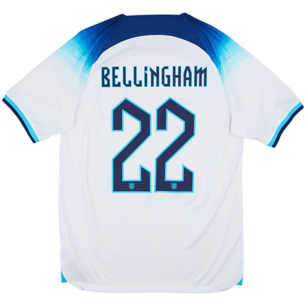 2022-23 England Home Shirt Bellingham #22 - 9/10 - (M)