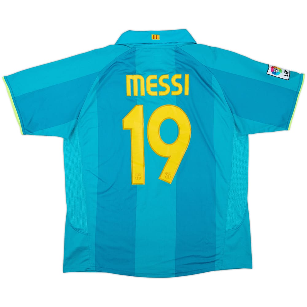 2007-09 Barcelona Camiseta Visitante Messi #19 - 8/10 - (XL)