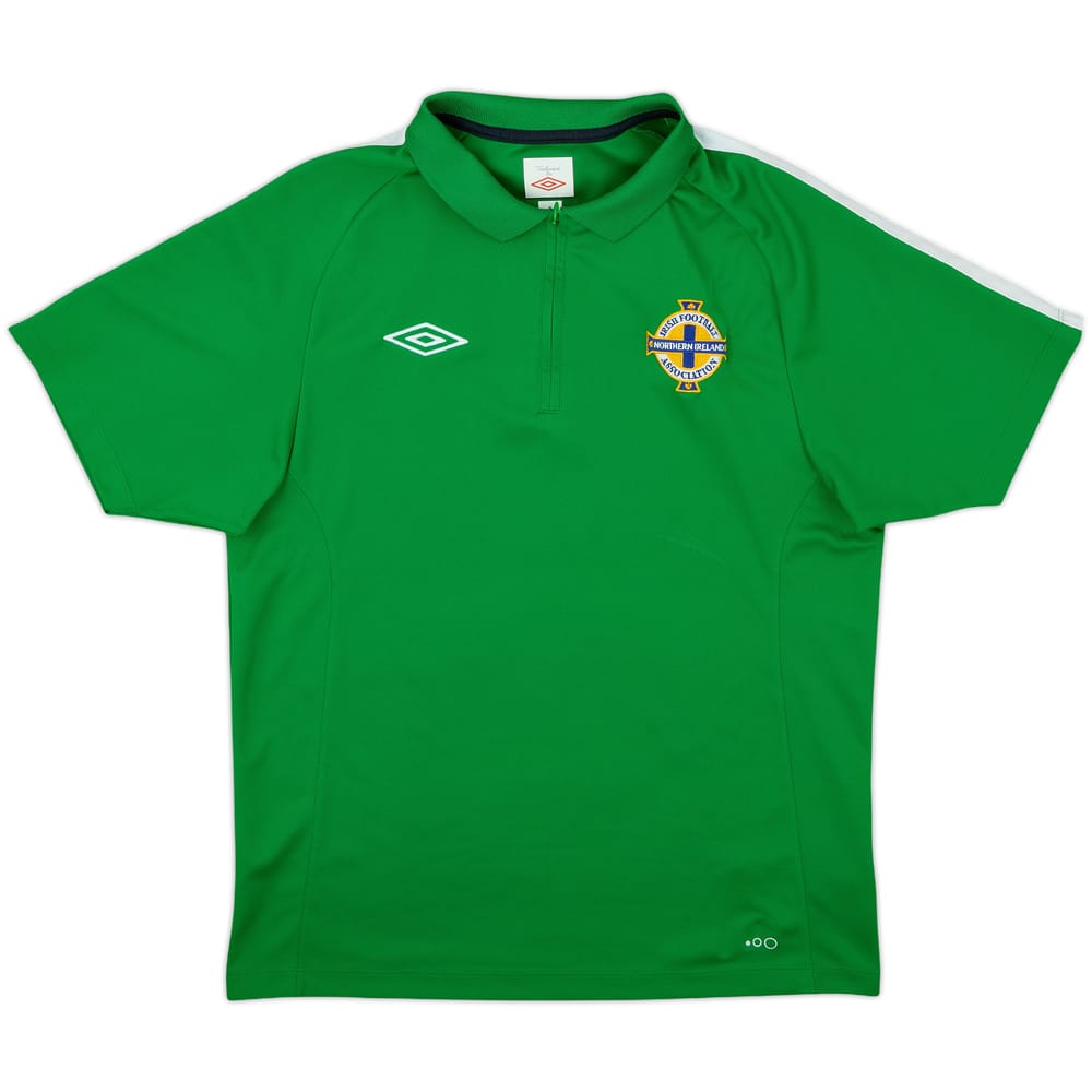 2012-13 Northern Ireland 1/4 Zip Umbro Polo Shirt - 9/10 - (M)