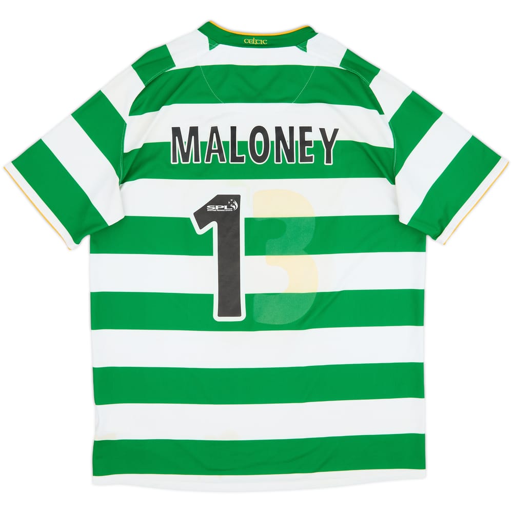 2008-10 Celtic Home Shirt Maloney #13 - 4/10 - (L)