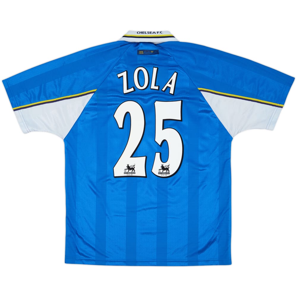 1997-99 Chelsea Home Shirt Zola #25 - 5/10 - (L)