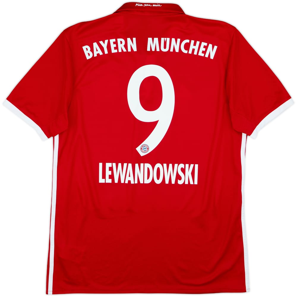 2016-17 Bayern Munich Home Shirt Lewandowski #9 - 6/10 - (M)