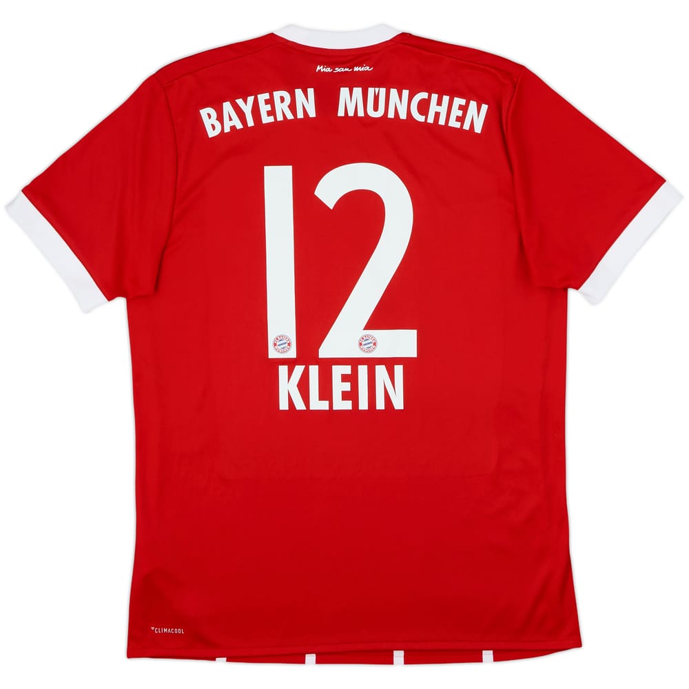 Camiseta de local del Bayern Munich 2017-18 Klein #12 - 7/10 - (M)