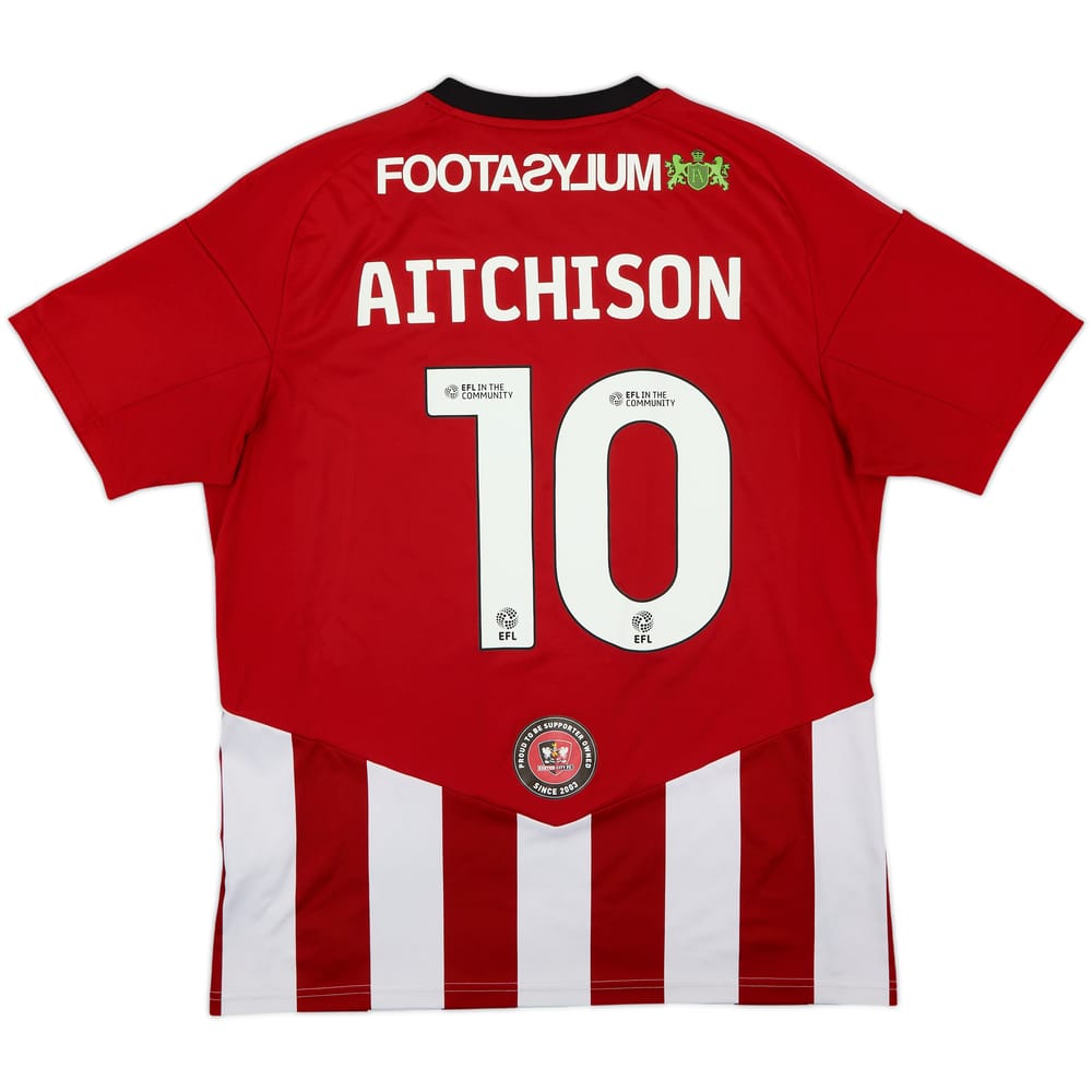 2023-25 Exeter City Home Shirt Aitchison #10 - 7/10 - (L)