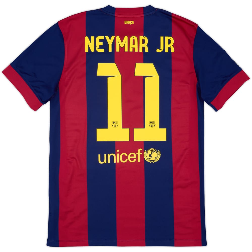 2014-15 Barcelona Home Shirt Neymar Jr #11 - 8/10 - (M)