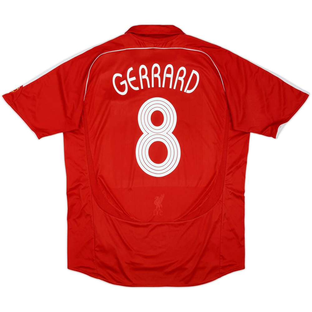 2006-08 Liverpool Camiseta de local Gerrard #8 - 6/10 - (XL)