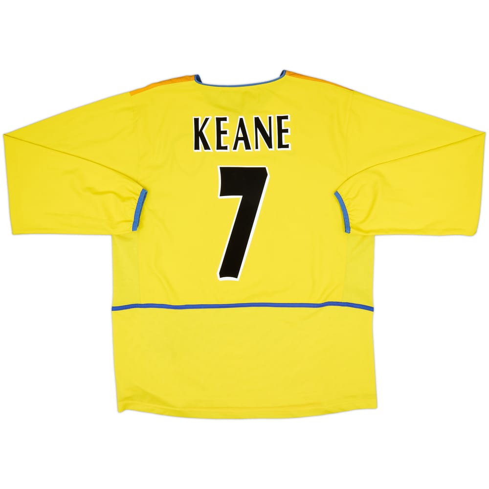 2002-03 Leeds United Away L/S Shirt Keane #7 - 8/10 - (L)