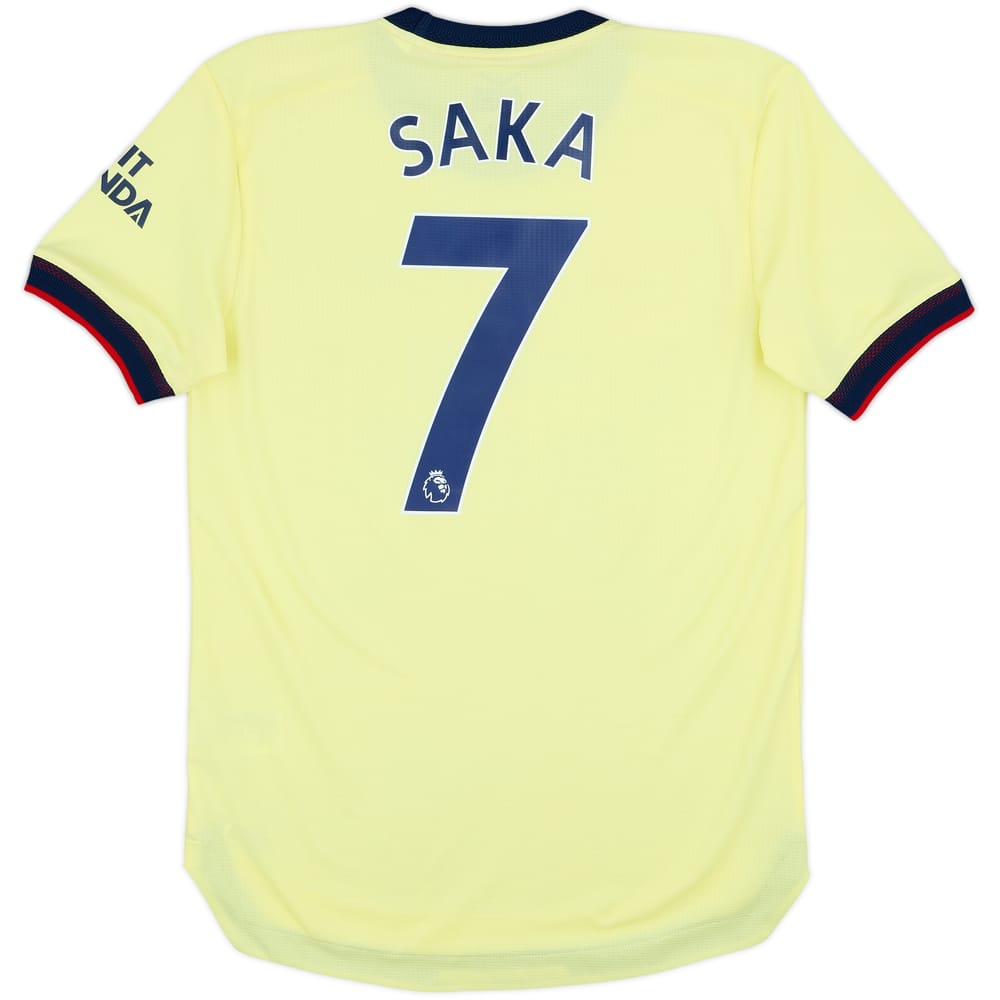 Camiseta auténtica de visitante del Arsenal 2021-22 Saka #7 - 8/10 - (S)