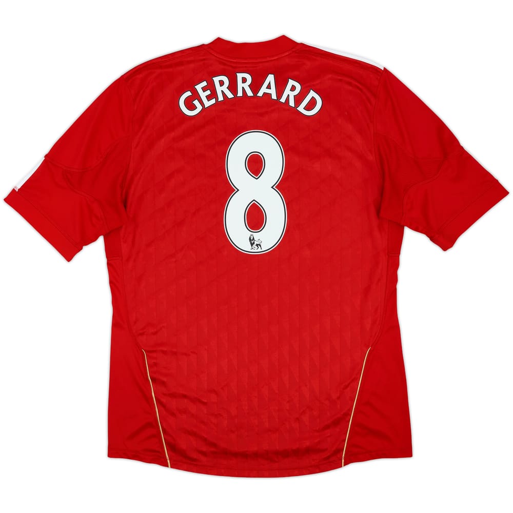2010-12 Liverpool Home Shirt Gerrard #8 - 6/10 - (L)