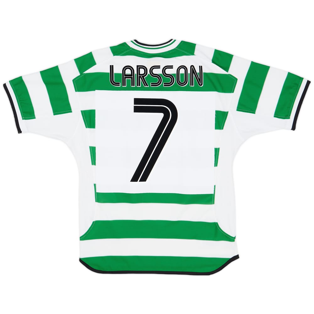 2001-03 Celtic Home Shirt Larsson #7 - 8/10 - (S)