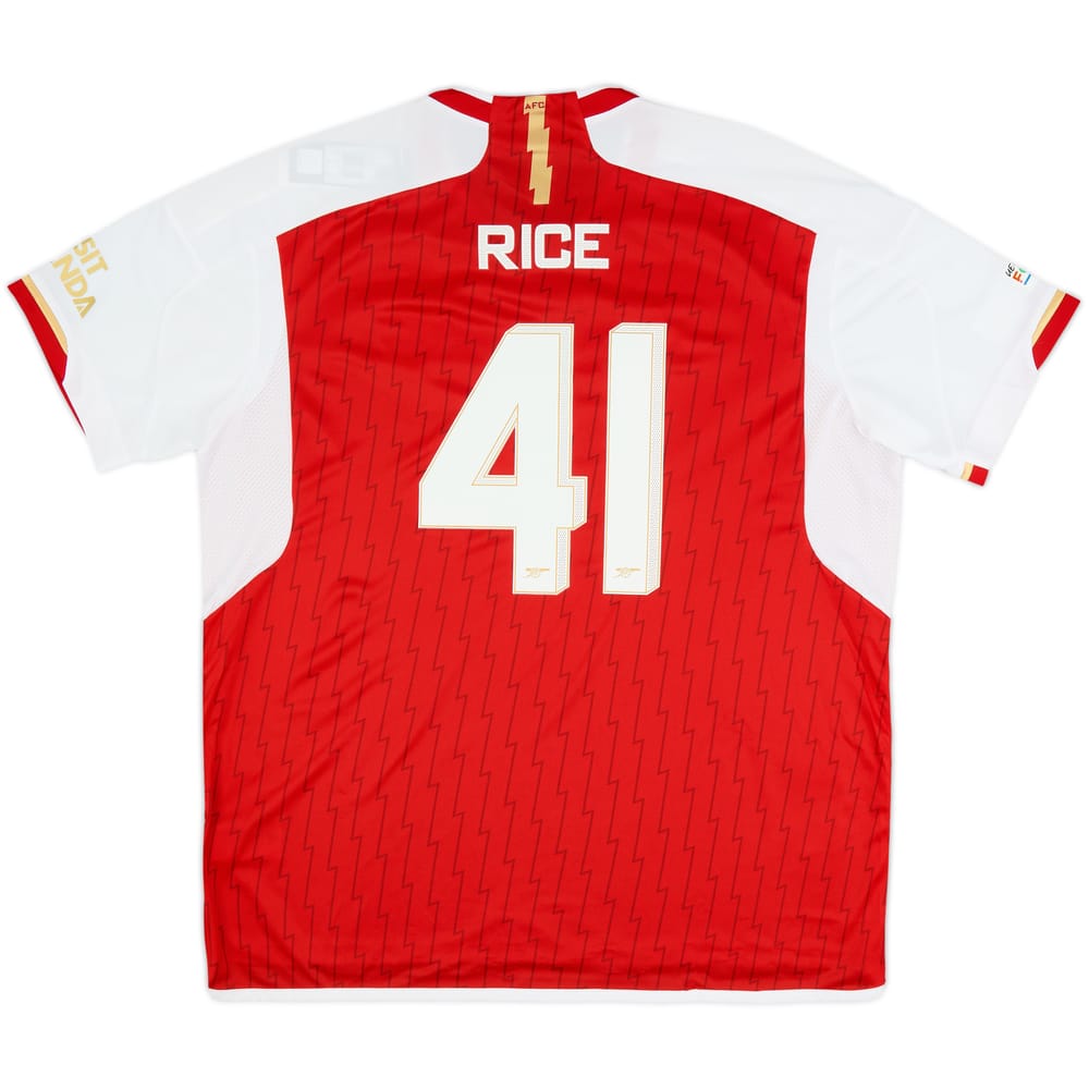 2023-24 Arsenal Home Shirt Rice #41 (XXL)