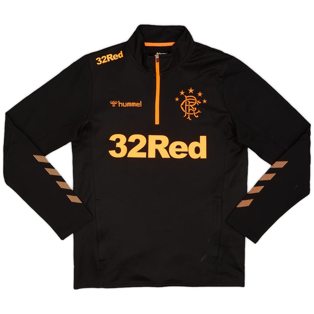 2019-20 Rangers Hummel 1/4 Zip Drill Top - 8/10 - (M)