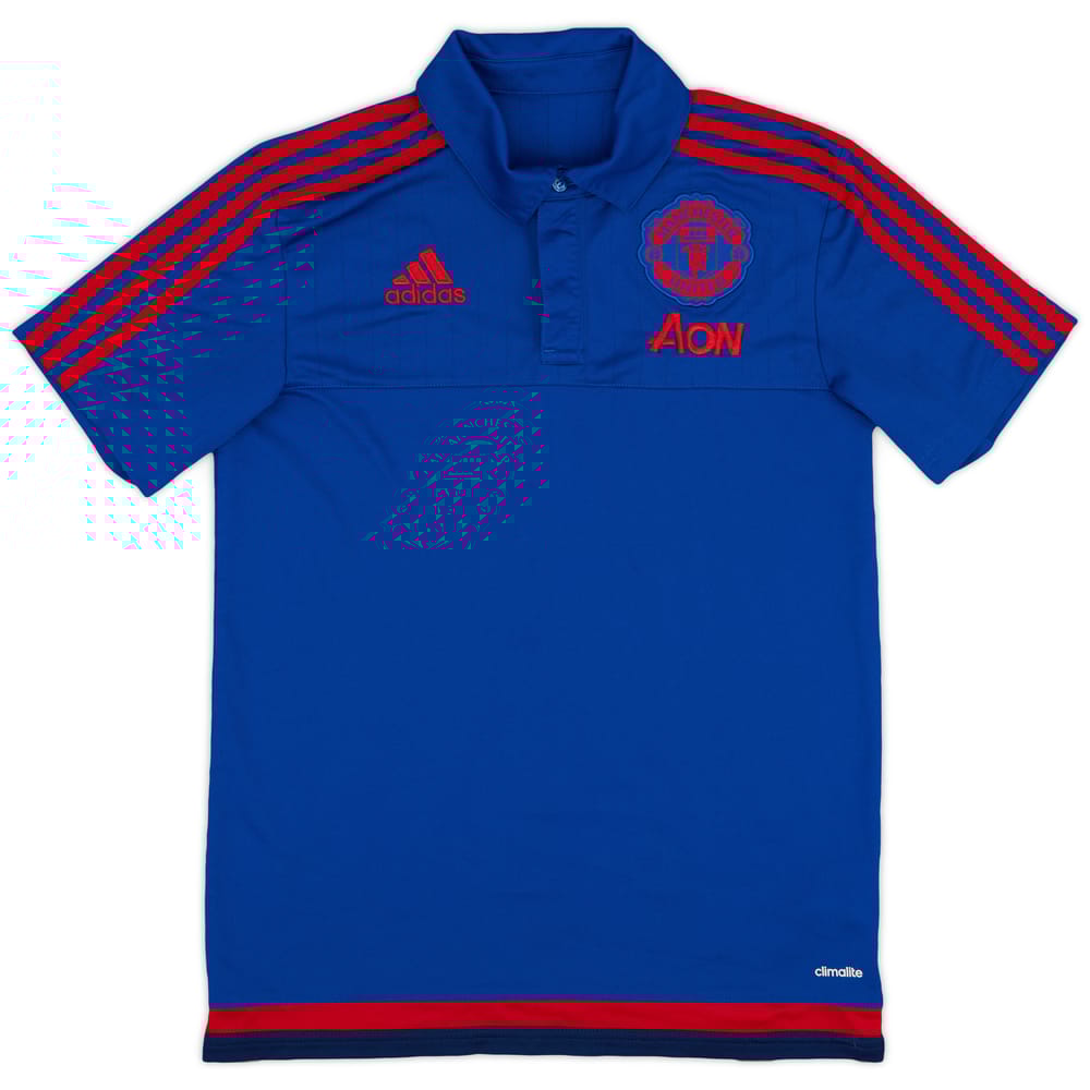 2015-16 Manchester United adidas Polo Shirt - 9/10 - (S)